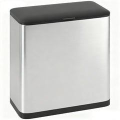 HOMCOM 8L Hanging Kitchen Bin, Rubbish bin with Lid and Removable Inner Bucket for Under Cabinet Door, Under Sink, Office
