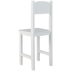 Kids Desk with Chair Whiteboard Marker Cabinet and Noticeboard, Student Table and Chair Set for 3+ Years White