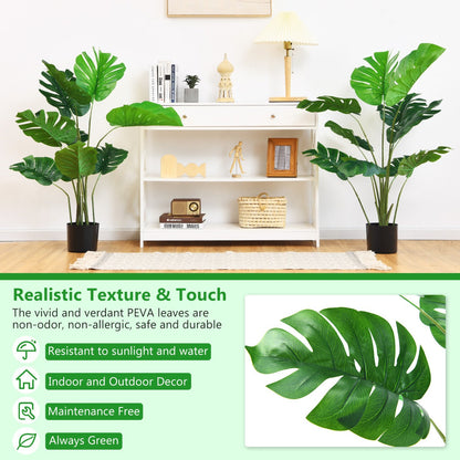 1.2M Artificial Monstera Deliciosa Tree for Home Office-1 piece