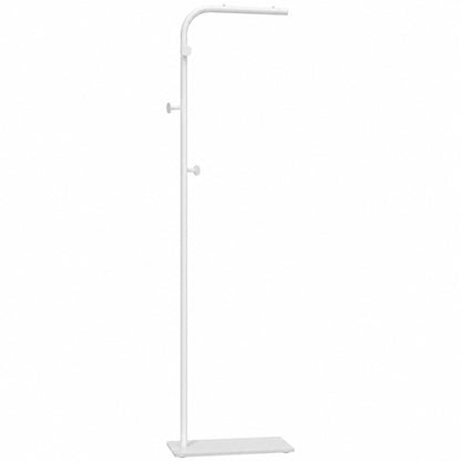 HOMCOM Clothing Rack with 3 Side Hooks, Garment Rack with Marble Base, 45 x 25 x 169 cm, for Bedroom, Bathroom, White