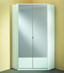 Corner Wardrobe - INAGU 2 Door Wardrobe White 95cm