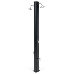 9.3 Gallon Solar Heated Outdoor Shower with Dual Shower Heads-Black