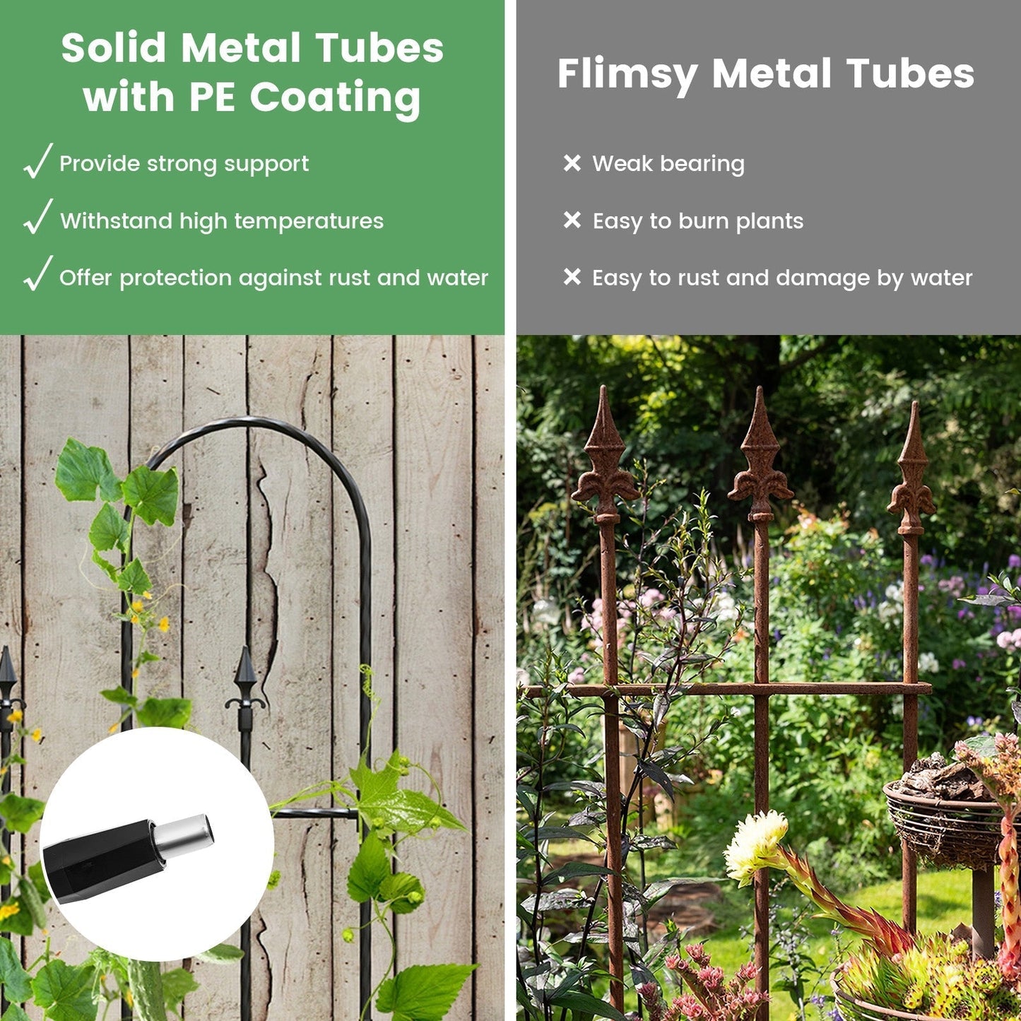 Decorative Garden Fence for Vegetable Flower Cucumber Tomato