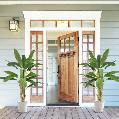 5.3 Feet Tall Bird of Paradise Artificial Plant Faux Banana Leaf Tree