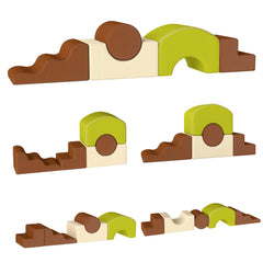 AIYAPLAY Toddlers Climbing Toys, 5-Piece Foam Climbing Blocks with Non-Slip Bottom, Washable Cover for Crawling or Building