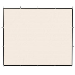 Outsunny Sun Shade Sail UV Protection Canopy with Stainless Steel Eyelets for Patio Garden 3 x 3.6 m Beige