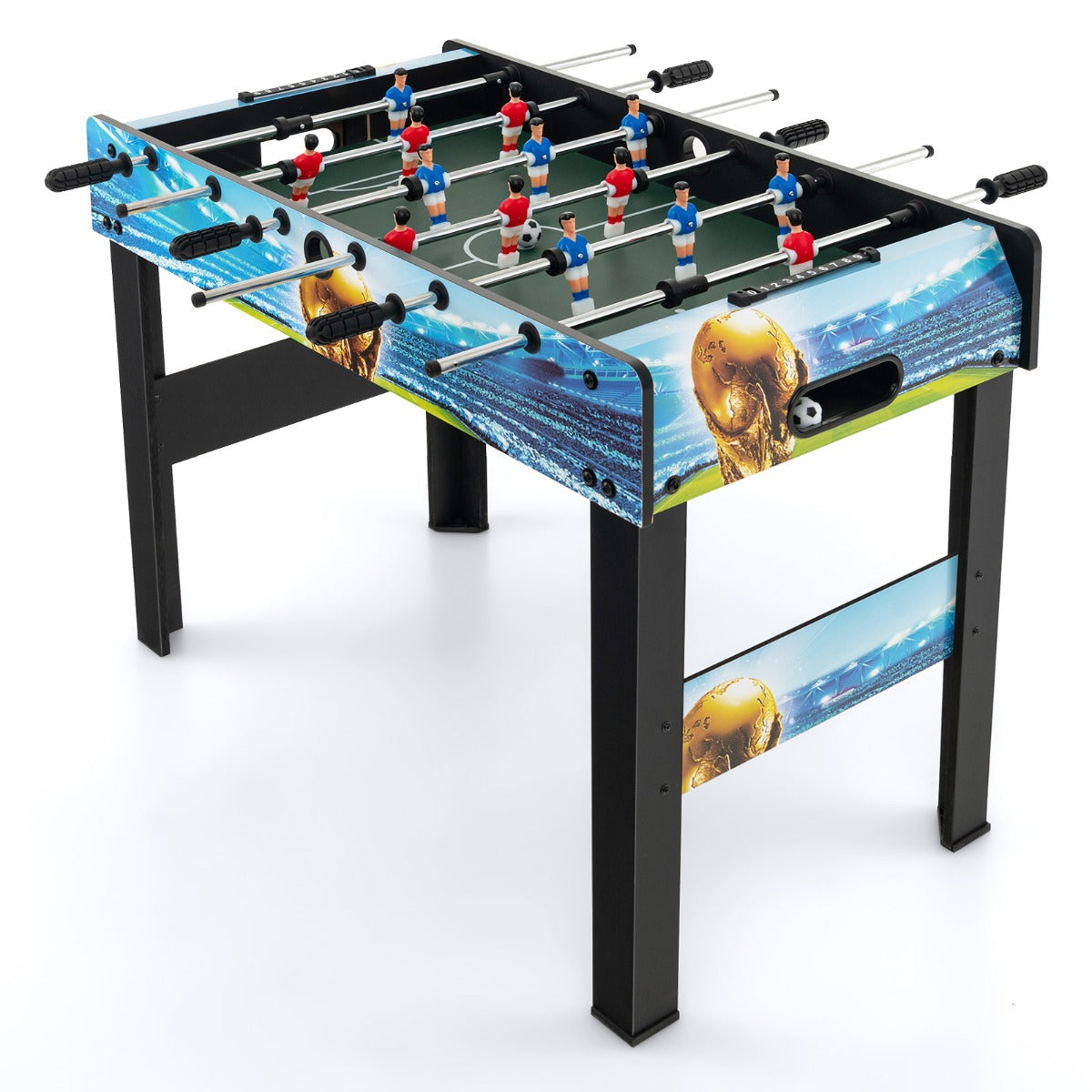 37 Inch Mini Foosball Table with Score Keeper and Removable Legs