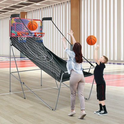 Foldable Basketball Arcade Game-Purple