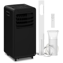HOMCOM Air Conditioning Unit 10000 BTU, 4-in-1 Portable Air Conditioner with Remote Control, LED Display, 2 Speeds, Black