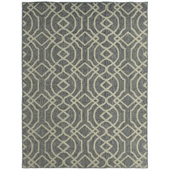 HOMCOM UV Resistant Indoor & Outdoor Area Rug, Easy-Cleaning Machine Washable Rug with Geometric Pattern for Patio, Garden, Kitchen, Bathroom or Living Room, 230 x 160 cm, Grey