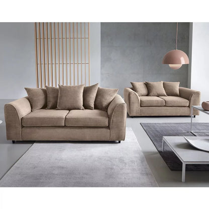 Jill Jumbo 3+2 Seater Sofa - Brown