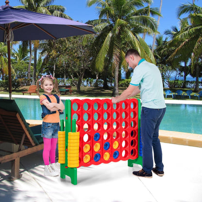 Jumbo 4-to-Score Giant Game Set with Quick-Release Lever-Green