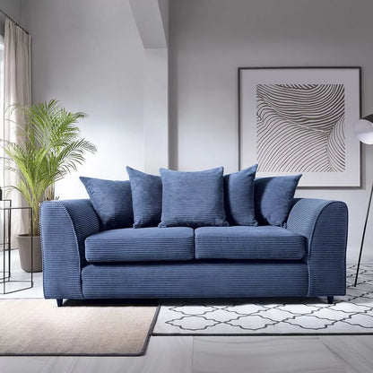 Jill Jumbo 3 Seater Sofa - Blue