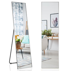 160 x 40cm Full Length Mirror with Shatter-proof Glass-Silver