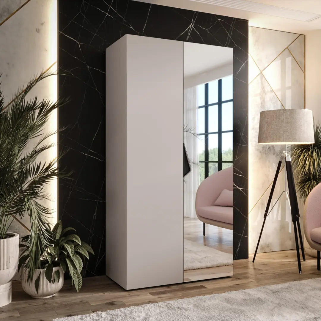 Sandi II Hinged Door Wardrobe 100cm
