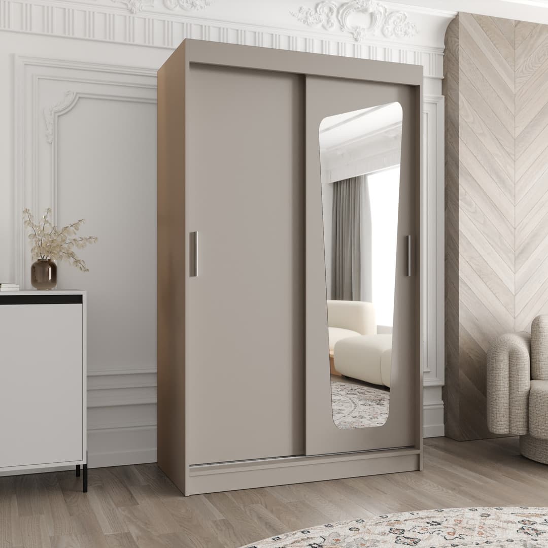 Moka Sliding Door Wardrobe 120cm