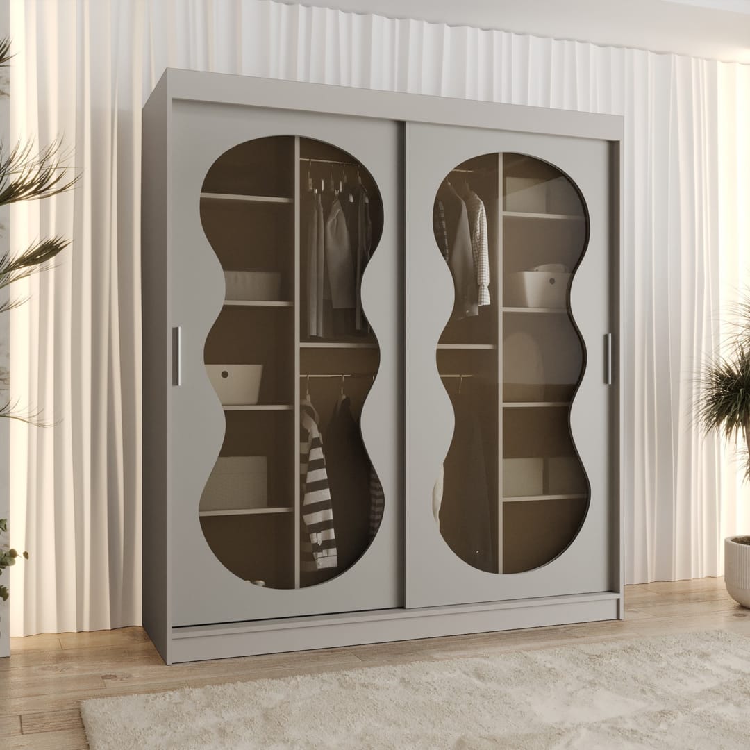 Bahrain III Sliding Door Wardrobe 180cm