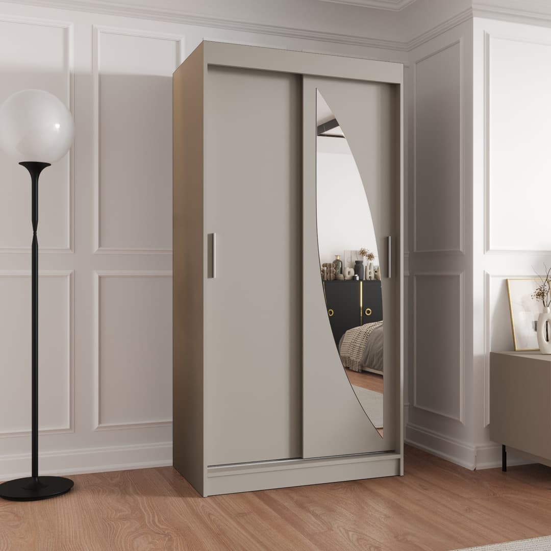 Milo Sliding Door Wardrobe 100cm