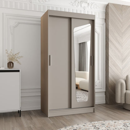 Moka Sliding Door Wardrobe 100cm