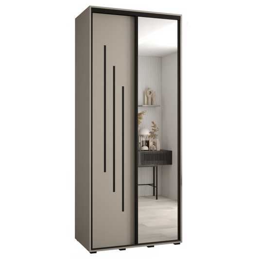 Dakota IX Sliding Door Wardrobe 100cm