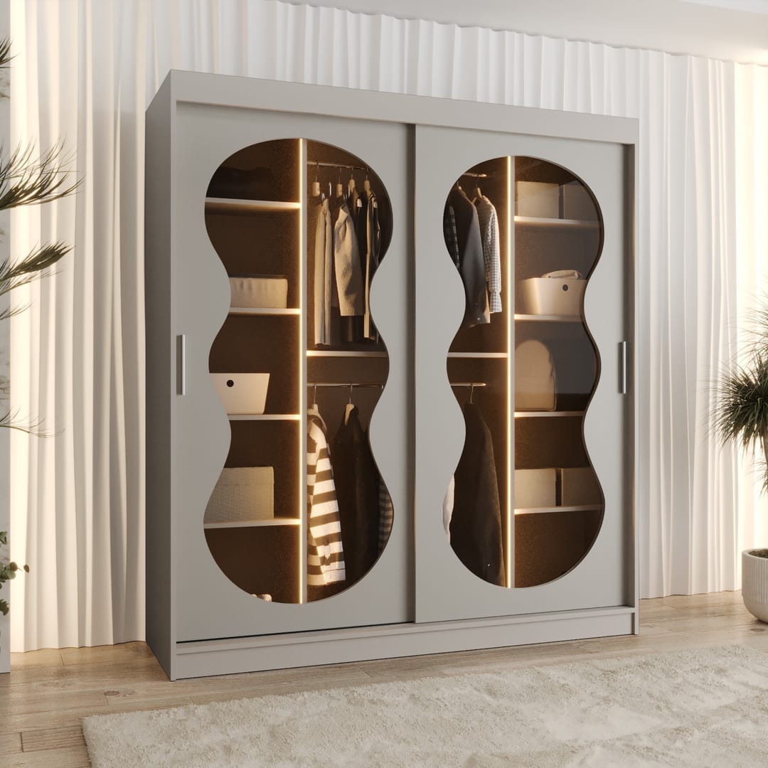Bahrain III Sliding Door Wardrobe 180cm