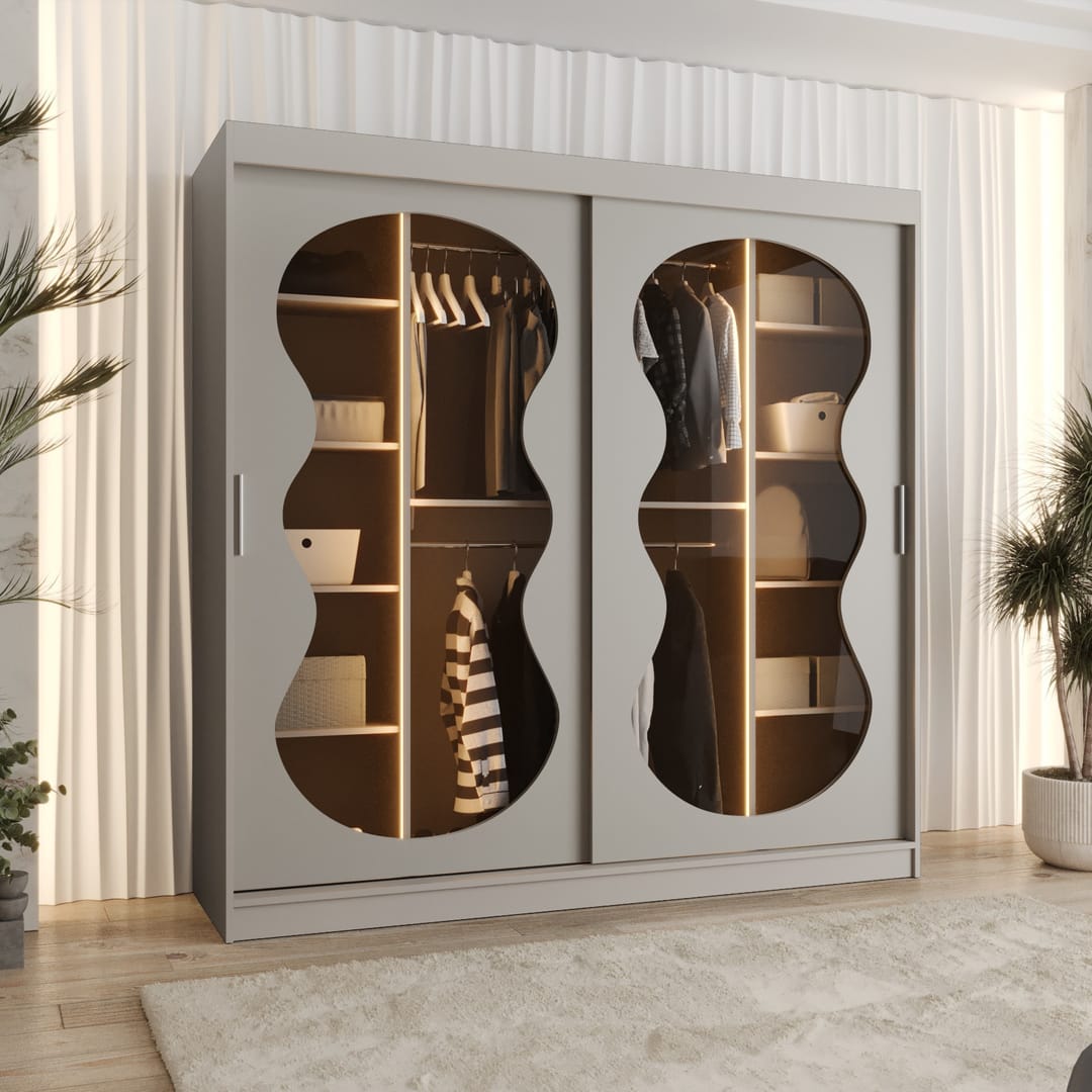 Bahrain III Sliding Door Wardrobe 200cm