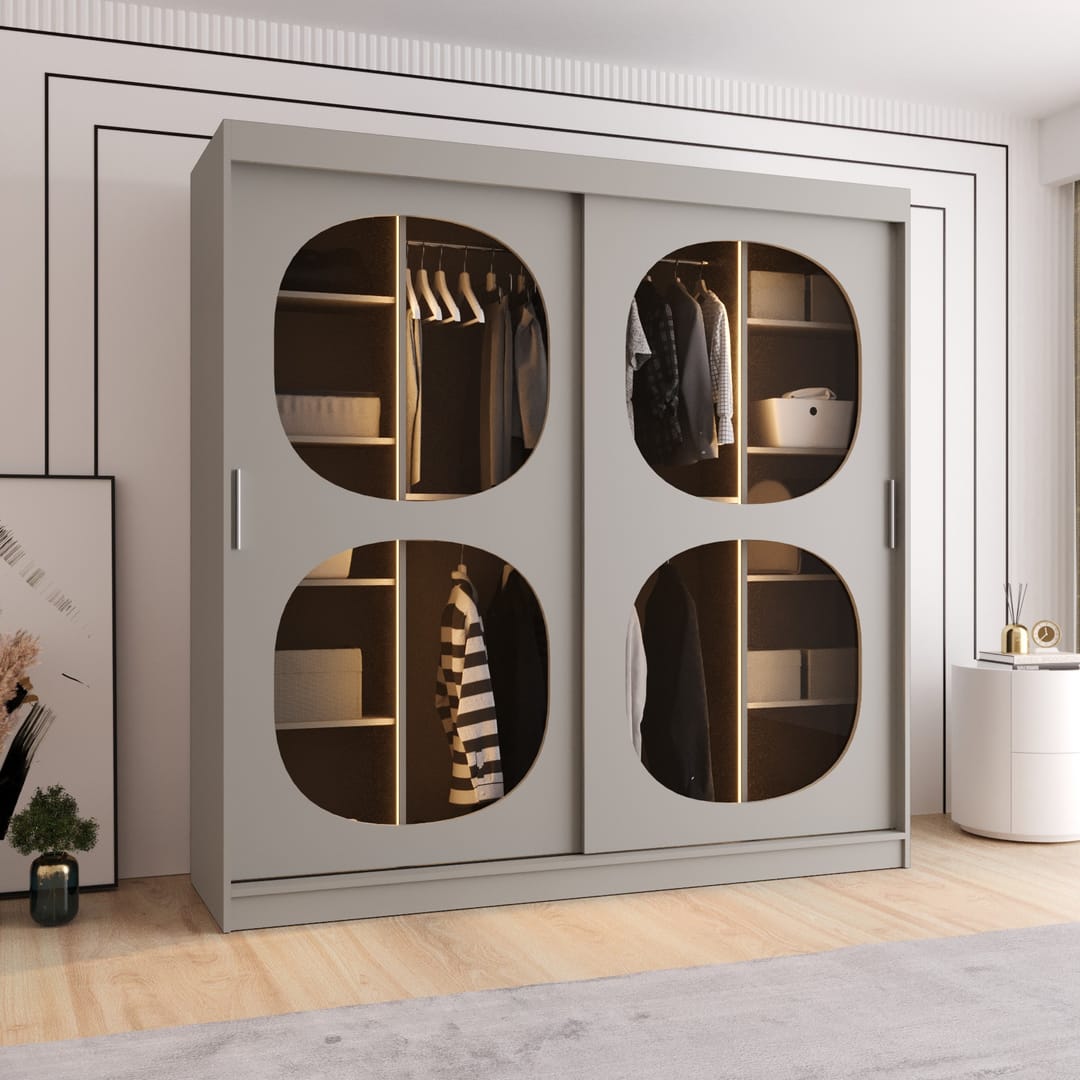 Bahrain II Sliding Door Wardrobe 200cm
