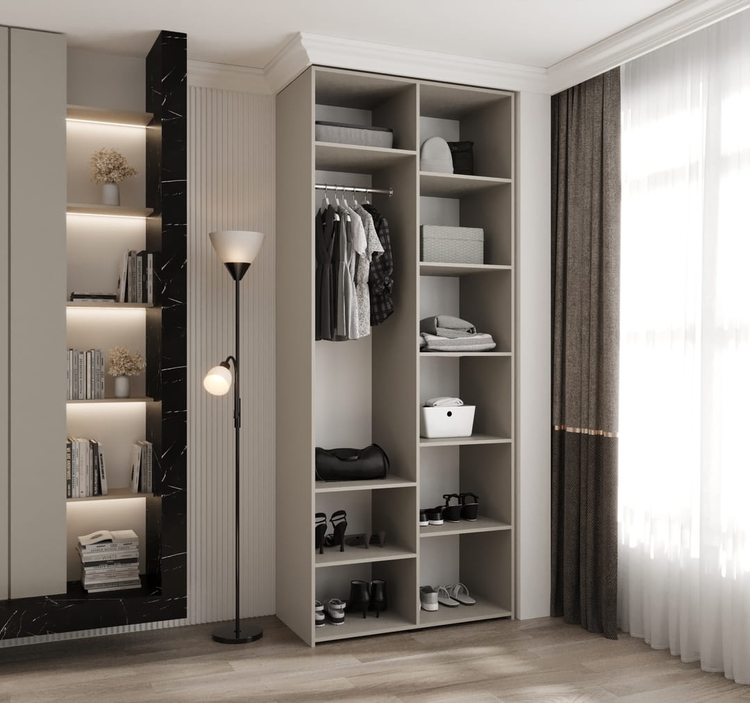 Como IV Hinged Door Wardrobe 100cm