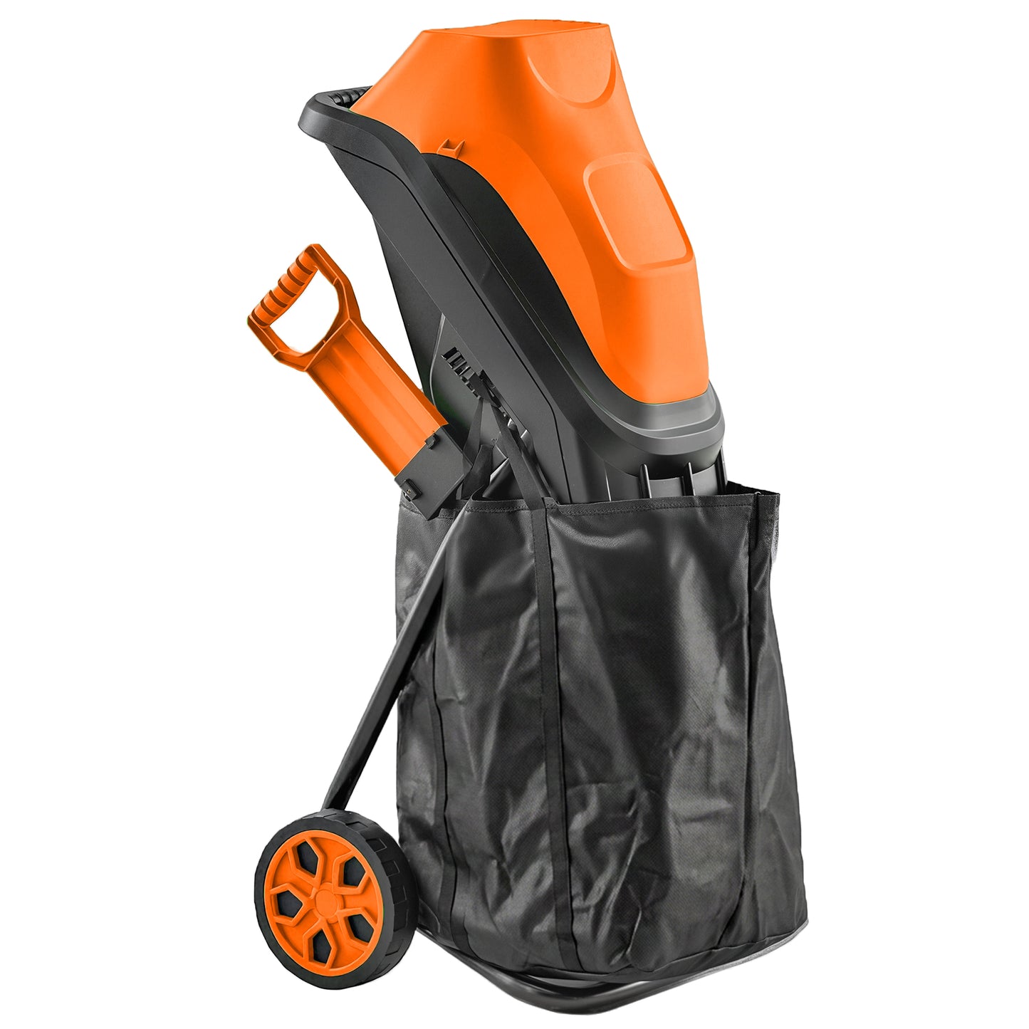 Outsunny 2500W Electric Wood Chipper, Corded Wood Mulcher Shredder with 45L Collection Bag, 4300RPM, 44mm Cutting Diameter
