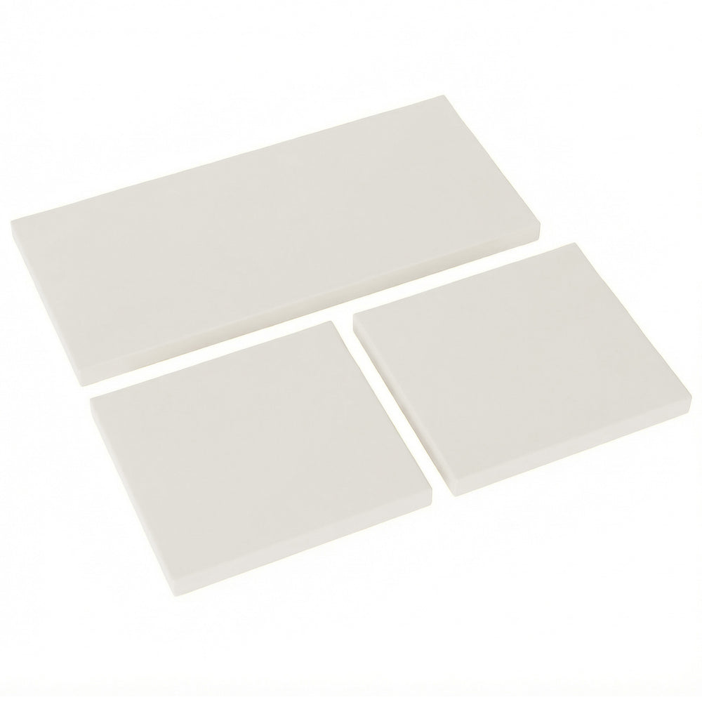 Outsunny Outdoor Seat Cushion Pads for Rattan Furniture, 3 PCs Garden Furniture Cushions, Cream White