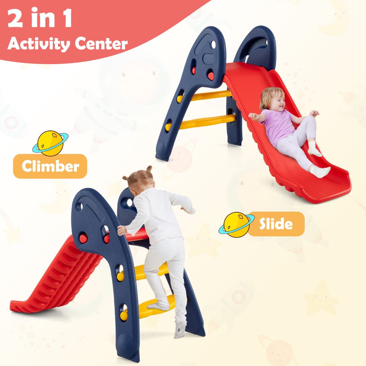 Kid Folding Sliding with Triangle Structure  for 2-5 Years Old