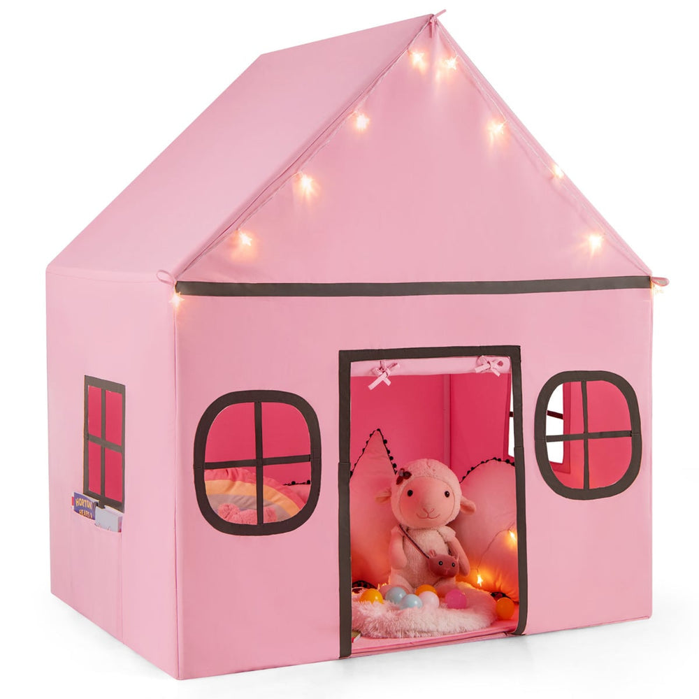 Kids Play Tent Large Playhouse Indoor Play Tent-Pink