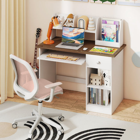 Kids Study Desk Multifunctional Student Desk-Natural