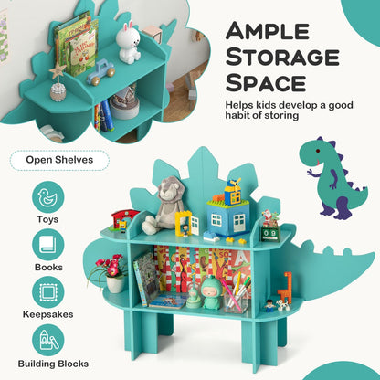 Kids Toy Storage Organizer with Anti-Toppling System for Play Room Nursery Kindergarten-Green