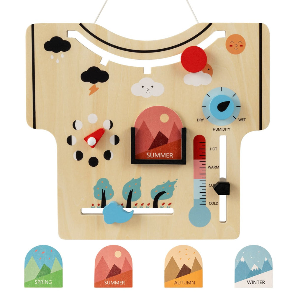 Kids Wooden Calendar About Season and Lunar Phase