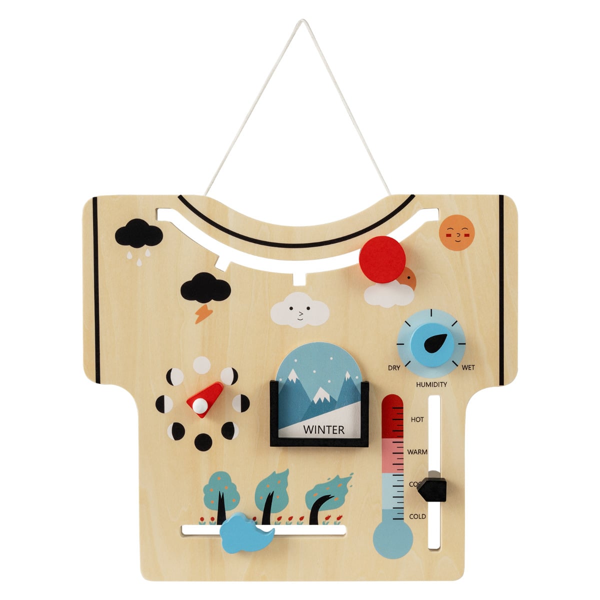 Kids Wooden Calendar About Season and Lunar Phase
