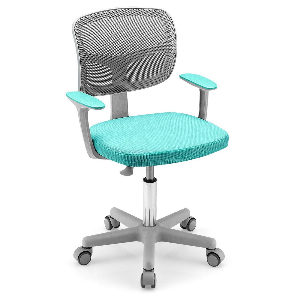Childrens Desk Chair Childrens Computer Chair with Adjustable Height Turquoise