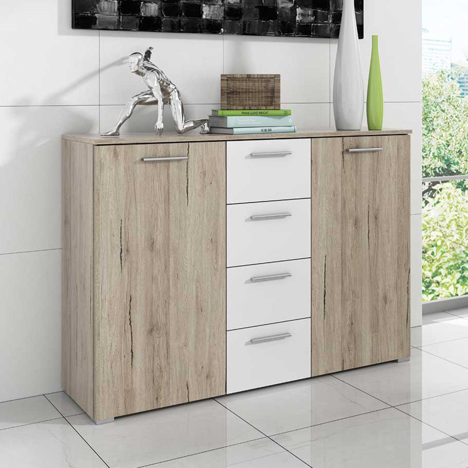 Beta Sideboard Cabinet 132cm [Oak San Remo]