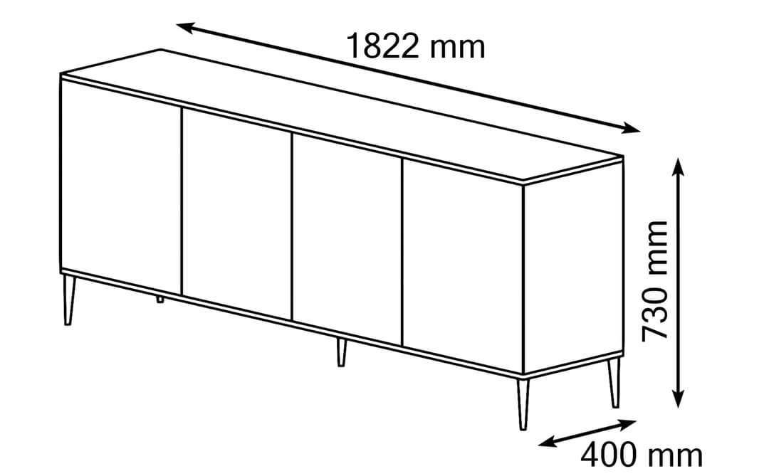 Petra Sideboard Cabinet 182cm