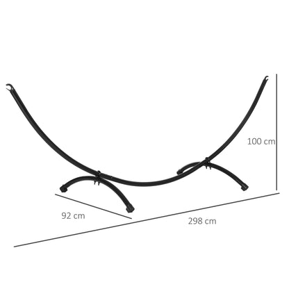 Outsunny 3(m) Universal Hammock Stand Metal Frame Garden Camping Picnic Outdoor Patio Replacement  Stand Only