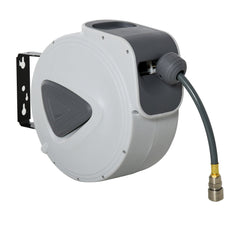 DURHAND Retractable Air Hose Reel, Wall Mount Auto Rewind Hose- Reel, 15m+ 140cm Diameter 3/ 8