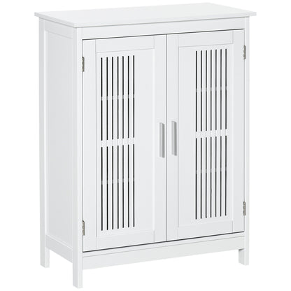 kleankin Modern Bathroom Floor Cabinet - White