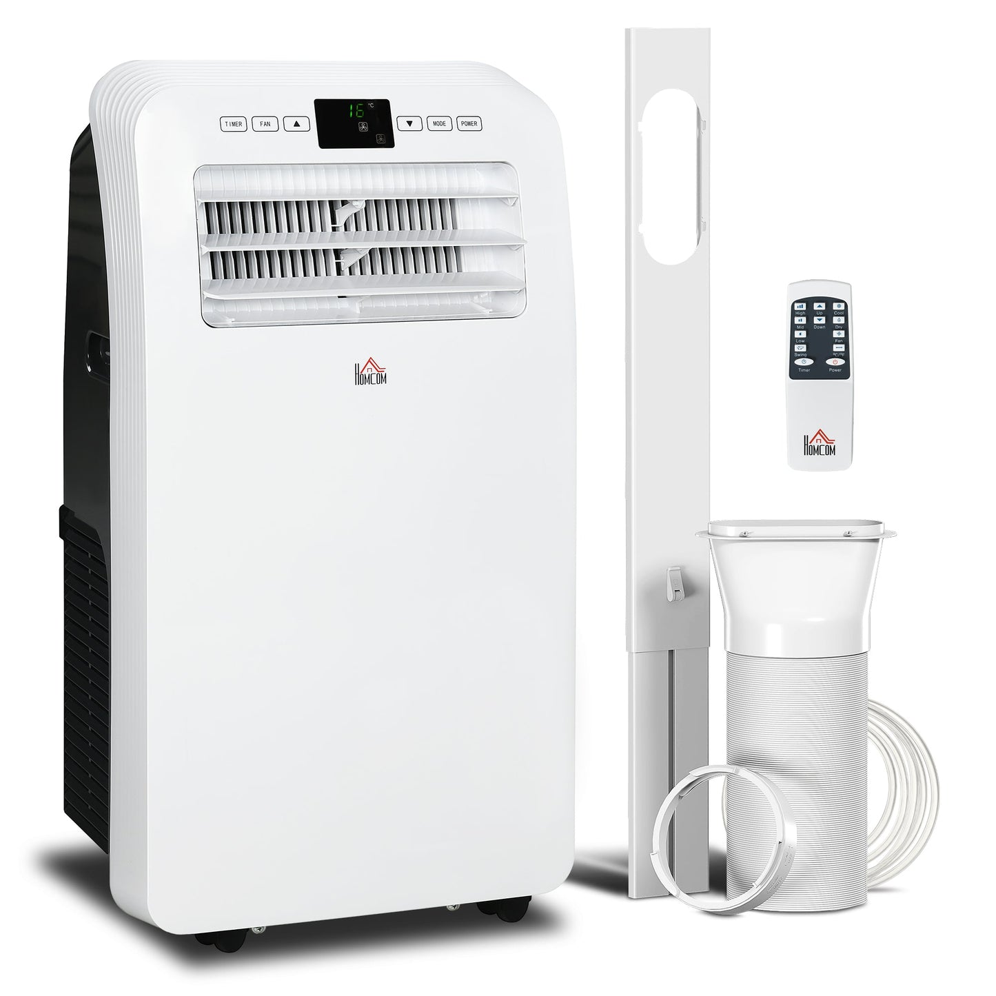 HOMCOM 12,000 BTU Three Mode Portable Air Conditioner - White
