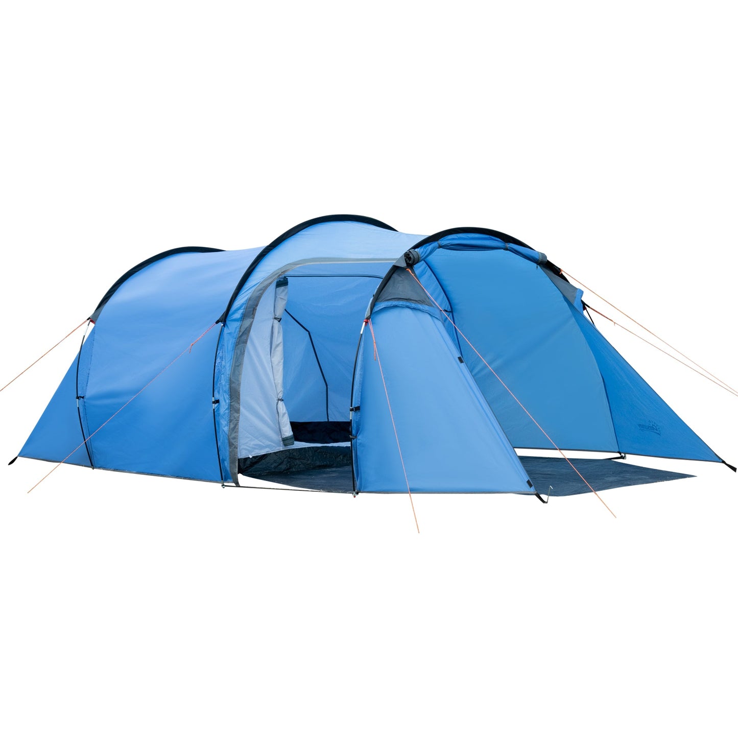 خيمة تخييم Outsunny 2-3 Man Tunnel Tent مع فتحات تهوية للشرفة وغطاء مقاوم للطقس وصيد الأسماك والمشي لمسافات طويلة والمهرجانات والمنزل