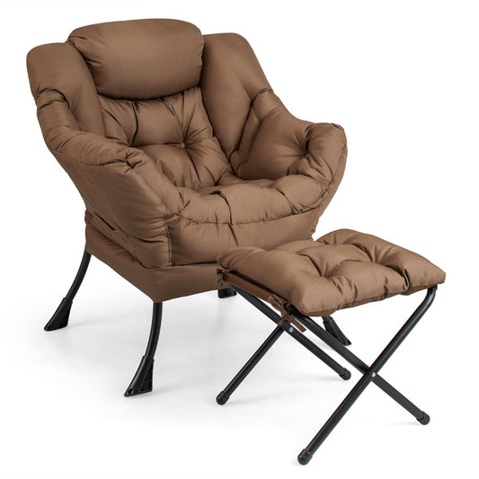 Lazy Chair with Ottoman-Coffee