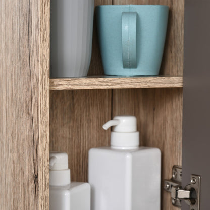 MDF Wall Mounted Bathroom Cabinet With Mirror