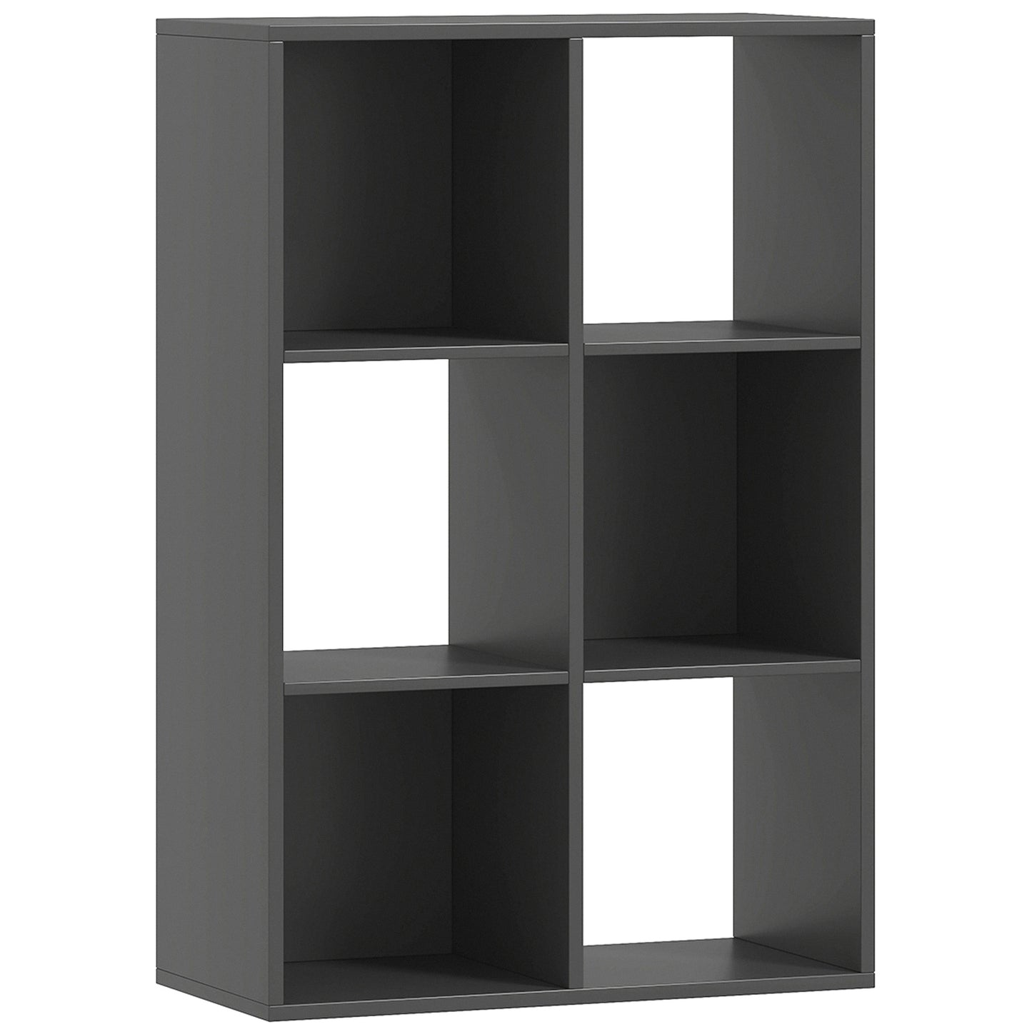 HOMCOM 6-Cube Bookshelf - Black