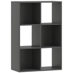 HOMCOM 6-Cube Bookshelf - Black