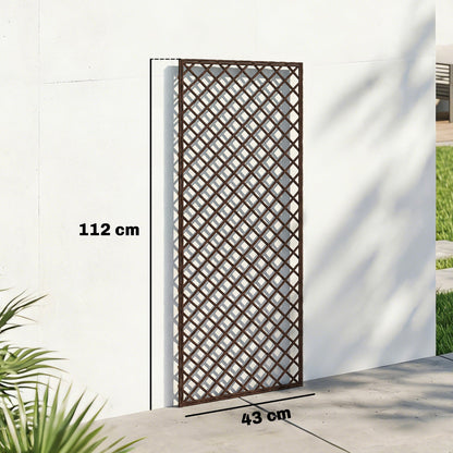 Outsunny Garden Arch, Garden Arbor with 8mm Wicker and Flat Top, Natural Wood Finish