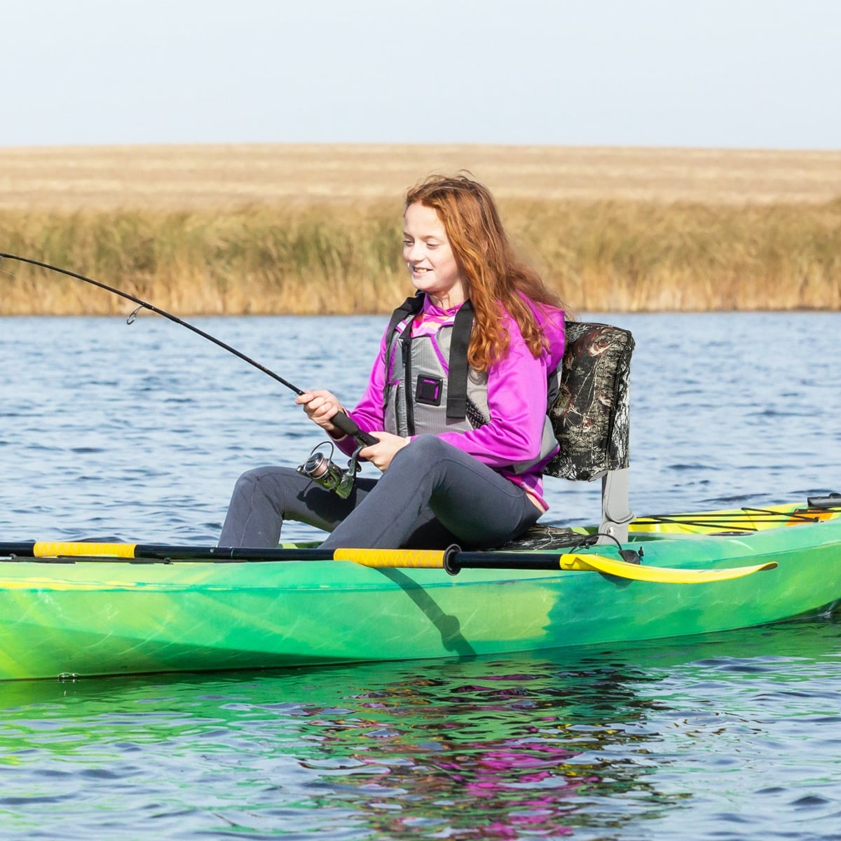Low Back Padded Boat Seat with 4 Bolts and Thick Sponge Padding
